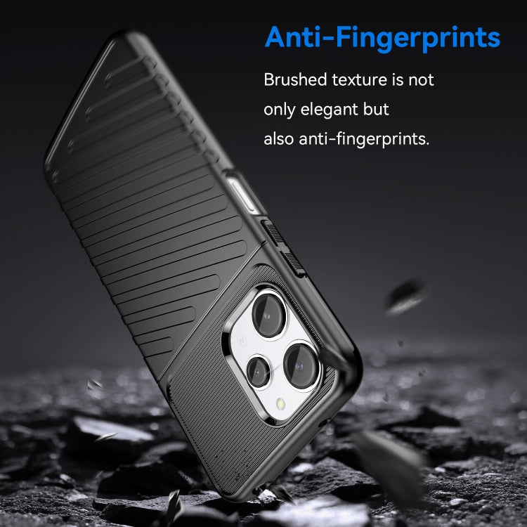 For Xiaomi Poco M6 Pro 5G Thunderbolt Shockproof TPU Protective Soft Phone Case(Black) - Xiaomi Cases by PMC Jewellery | Online Shopping South Africa | PMC Jewellery