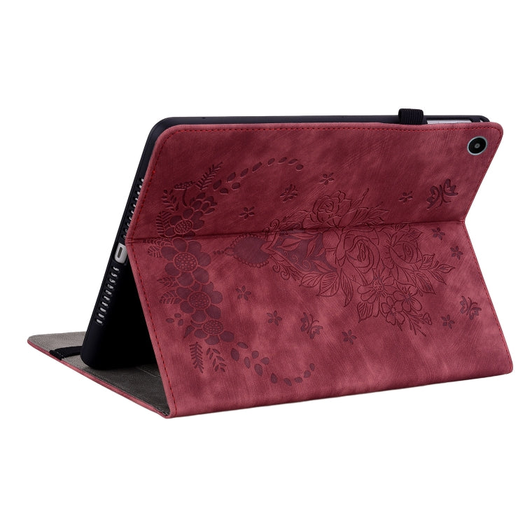 For Huawei MatePad SE 10.4 Butterfly Rose Embossed Leather Tablet Case(Red) - free shipping - PMC TechLife - Order now!