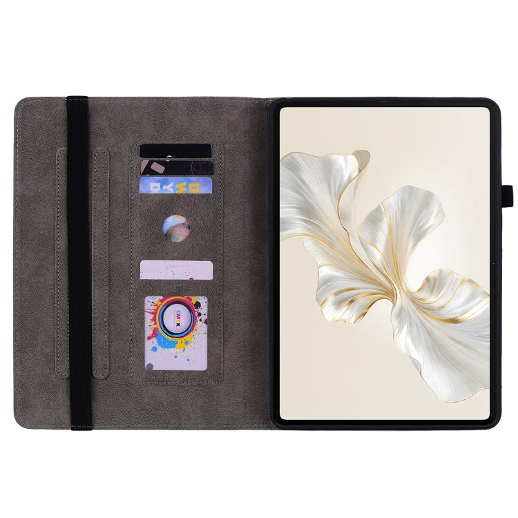 For Honor Pad 9 12.1 Butterfly Rose Embossed Leather Tablet Case(Rose Red) - Honor by PMC TechLife | Online Shopping South Africa | PMC TechLife | Buy Now Pay Later Mobicred