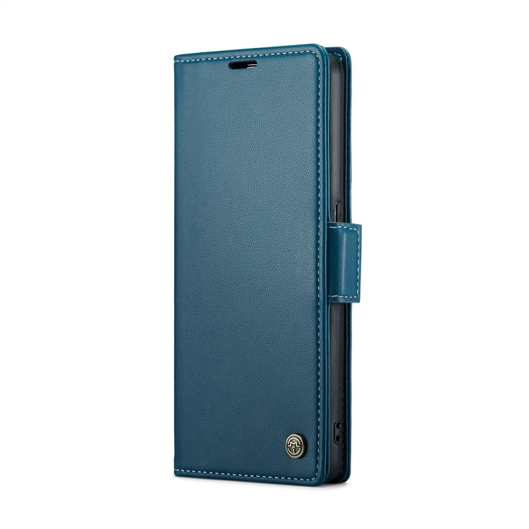 For OPPO Reno7 Z Global/Reno7 Lite Global CaseMe 023 Butterfly Buckle Litchi Texture RFID Anti-theft Leather Phone Case(Blue) - OPPO Cases by CaseMe | Online Shopping South Africa | PMC Jewellery | Buy Now Pay Later Mobicred