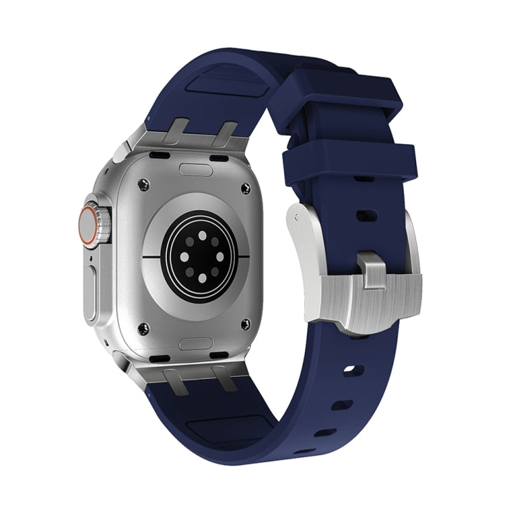 AP Silicone Watch Band For Apple Watch Series 10 42mm(Silver Blue) - free shipping - PMC TechLife - Order now!