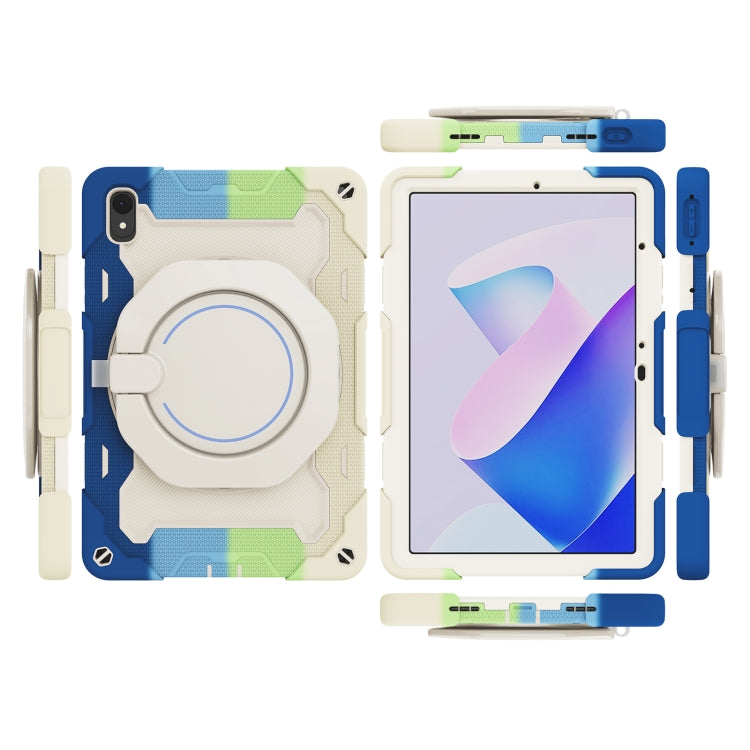 For Huawei MatePad 11 2023 Armor Contrast Color Silicone + PC Tablet Case(Colorful Blue) - Huawei by PMC TechLife | Online Shopping South Africa | PMC TechLife | Buy Now Pay Later Mobicred