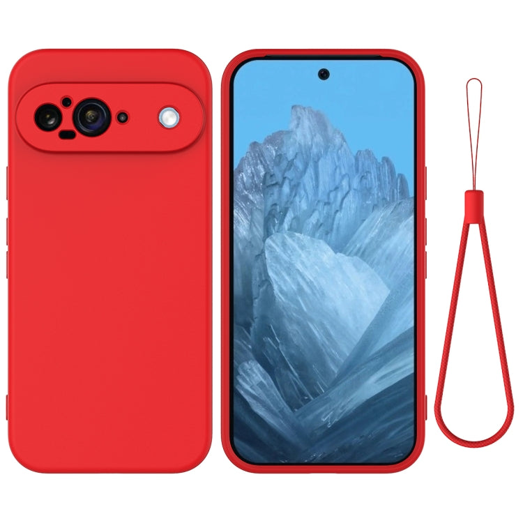 For Google Pixel 9 Pure Color Liquid Silicone Shockproof Phone Case(Red) - Google Cases by PMC Jewellery | Online Shopping South Africa | PMC Jewellery | Buy Now Pay Later Mobicred