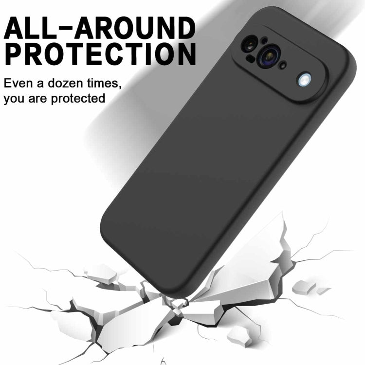 For Google Pixel 9 Pure Color Liquid Silicone Shockproof Phone Case(Black) - Google Cases by PMC Jewellery | Online Shopping South Africa | PMC Jewellery | Buy Now Pay Later Mobicred