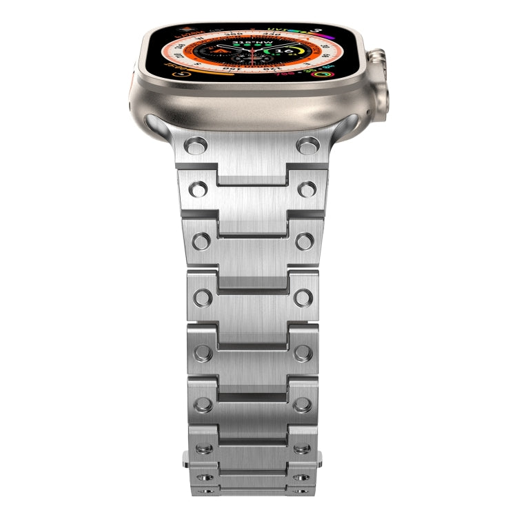 Double Rows Metal Watch Band For Apple Watch Series 10 42mm(Silver) - free shipping - PMC TechLife - Order now!
