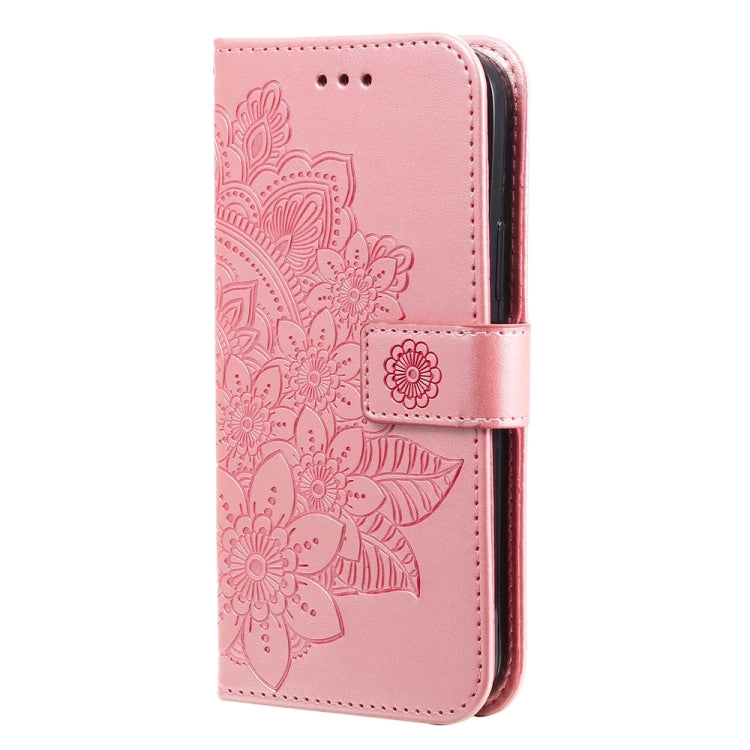 For Xiaomi 14 Pro 7-petal Flowers Embossing Leather Phone Case(Rose Gold) - 14 Pro Cases by PMC Jewellery | Online Shopping South Africa | PMC Jewellery | Buy Now Pay Later Mobicred