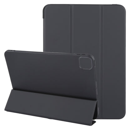 For iPad Air 11 2025 / 2024 GEBEI 3-folding Holder Shockproof Flip Leather Tablet Case(Black) - iPad Air 11 2025 / 2024 Cases by GEBEI | Online Shopping South Africa | PMC Jewellery | Buy Now Pay Later Mobicred