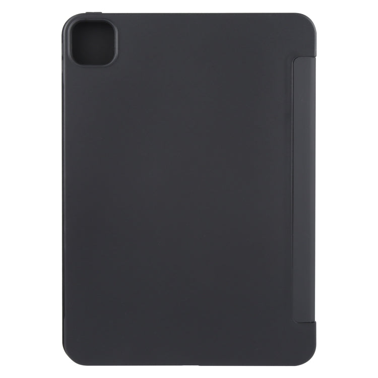 For iPad Air 11 2024 GEBEI 3-folding Holder Shockproof Flip Leather Tablet Case(Black) - iPad Air 11 2024 Cases by GEBEI | Online Shopping South Africa | PMC Jewellery | Buy Now Pay Later Mobicred