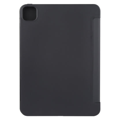 For iPad Air 11 2025 / 2024 GEBEI 3-folding Holder Shockproof Flip Leather Tablet Case(Black) - iPad Air 11 2025 / 2024 Cases by GEBEI | Online Shopping South Africa | PMC Jewellery | Buy Now Pay Later Mobicred