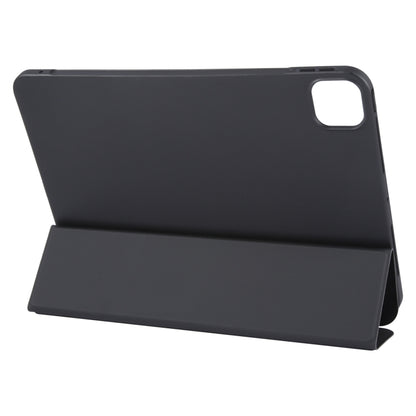 For iPad Air 11 2025 / 2024 GEBEI 3-folding Holder Shockproof Flip Leather Tablet Case(Black) - iPad Air 11 2025 / 2024 Cases by GEBEI | Online Shopping South Africa | PMC Jewellery | Buy Now Pay Later Mobicred