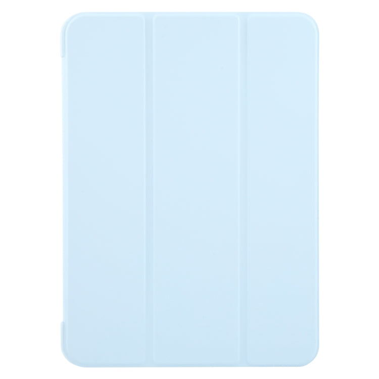 For iPad Pro 11 2024 GEBEI 3-folding Holder Shockproof Flip Leather Tablet Case(Sky Blue) - iPad Pro 11 2024 Cases by GEBEI | Online Shopping South Africa | PMC Jewellery | Buy Now Pay Later Mobicred