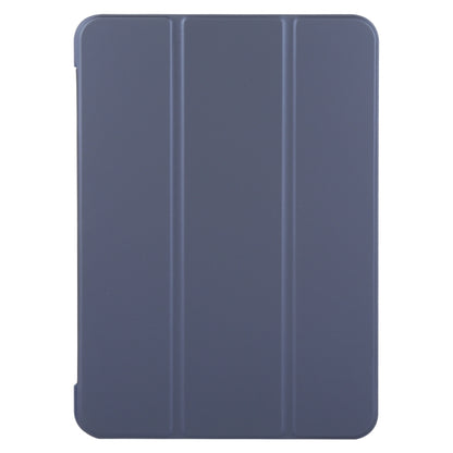 For iPad Pro 11 2024 GEBEI 3-folding Holder Shockproof Flip Leather Tablet Case(Dark Blue) - iPad Pro 11 2024 Cases by GEBEI | Online Shopping South Africa | PMC Jewellery | Buy Now Pay Later Mobicred