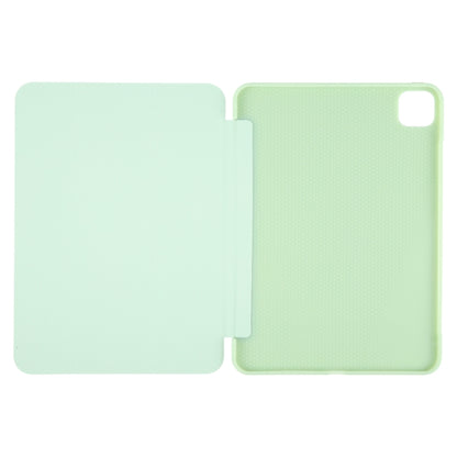 For iPad Pro 11 2024 GEBEI 3-folding Holder Shockproof Flip Leather Tablet Case(Green) - iPad Pro 11 2024 Cases by GEBEI | Online Shopping South Africa | PMC Jewellery | Buy Now Pay Later Mobicred