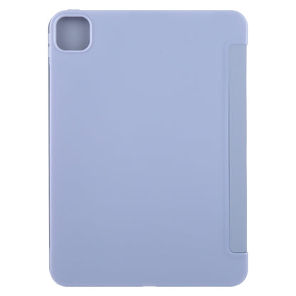 For iPad Air 13 2024 GEBEI 3-folding Holder Shockproof Flip Leather Tablet Case(Light Purple) - iPad Air 13 2024 Cases by GEBEI | Online Shopping South Africa | PMC Jewellery | Buy Now Pay Later Mobicred