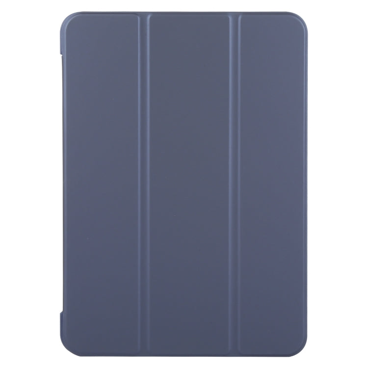 For iPad Air 13 2024 GEBEI 3-folding Holder Shockproof Flip Leather Tablet Case(Dark Blue) - iPad Air 13 2024 Cases by GEBEI | Online Shopping South Africa | PMC Jewellery | Buy Now Pay Later Mobicred