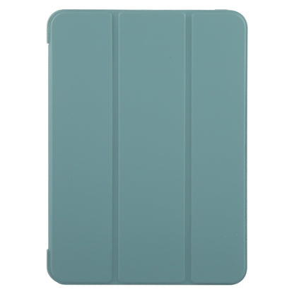 For iPad Pro 13 2024 GEBEI 3-folding Holder Shockproof Flip Leather Tablet Case(Dark Green) - iPad Pro 13 2024 Cases by GEBEI | Online Shopping South Africa | PMC Jewellery | Buy Now Pay Later Mobicred