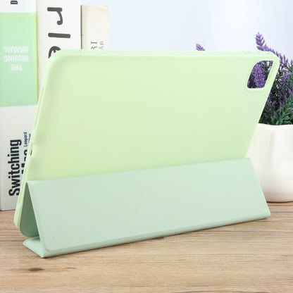 For iPad Pro 13 2024 GEBEI 3-folding Holder Shockproof Flip Leather Tablet Case(Green) - iPad Pro 13 2024 Cases by GEBEI | Online Shopping South Africa | PMC Jewellery | Buy Now Pay Later Mobicred