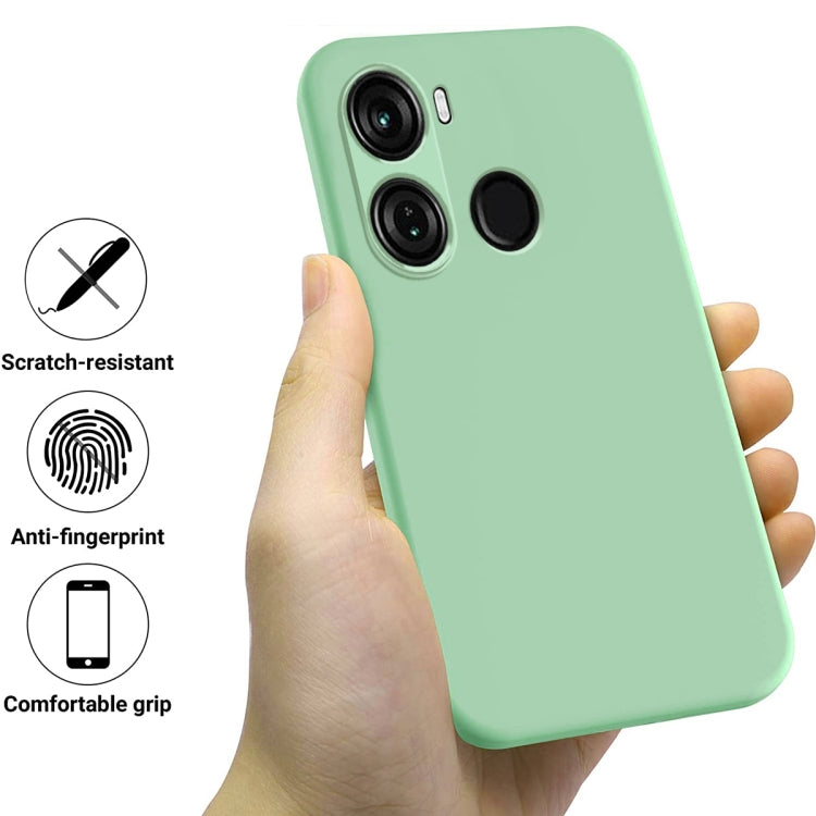 For Itel P40 Pure Color Liquid Silicone Shockproof Phone Case(Green) - More Brand by PMC Jewellery | Online Shopping South Africa | PMC Jewellery