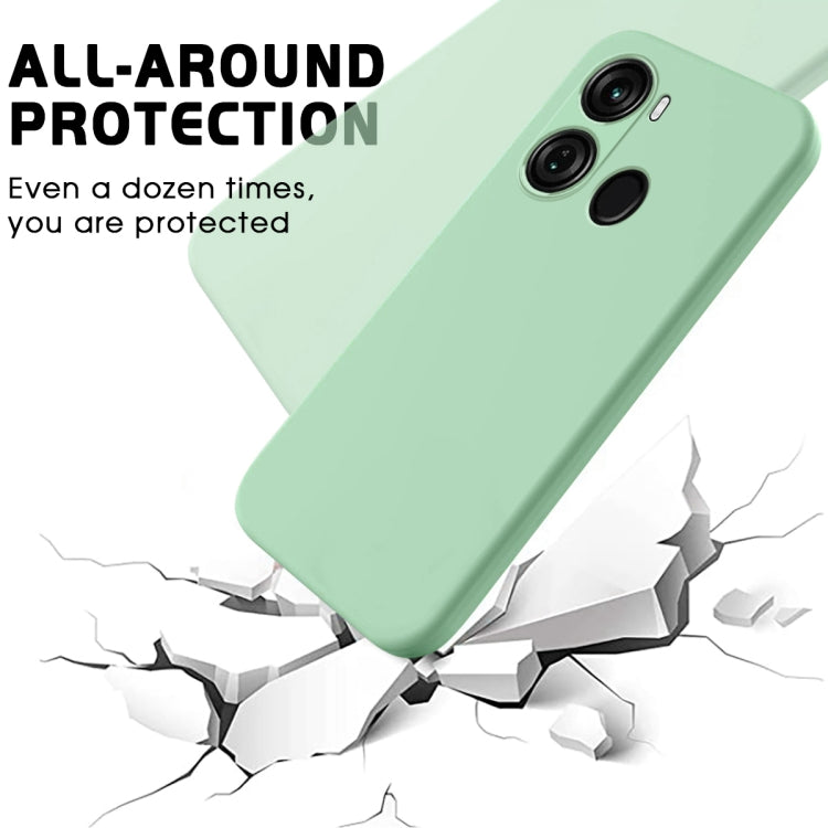 For Itel P40 Pure Color Liquid Silicone Shockproof Phone Case(Green) - More Brand by PMC Jewellery | Online Shopping South Africa | PMC Jewellery