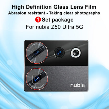 For ZTE nubia Z50 Ultra 5G IMAK Rear Camera Glass Lens Film, 1 Set Package - Other by imak | Online Shopping South Africa | PMC Jewellery