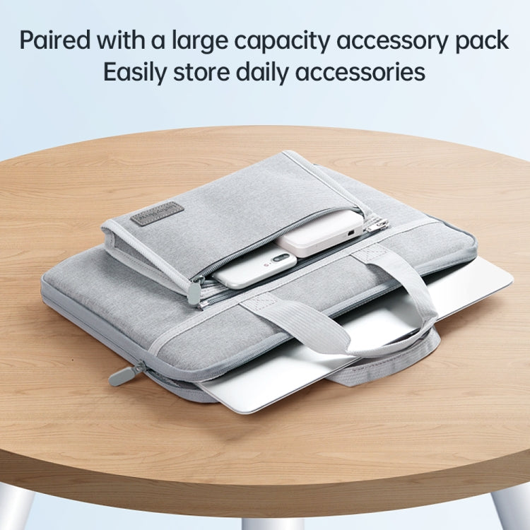 13/13.3 inch Oxford Fabric Portable Laptop Handbag(Grey) - 13.3 inch by PMC Jewellery | Online Shopping South Africa | PMC Jewellery | Buy Now Pay Later Mobicred