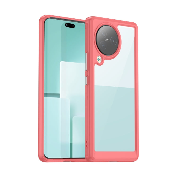 For Xiaomi Civi 3 Colorful Series Acrylic Hybrid TPU Phone Case(Red) - Xiaomi Cases by PMC Jewellery | Online Shopping South Africa | PMC Jewellery | Buy Now Pay Later Mobicred