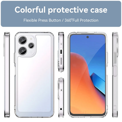 For Xiaomi Redmi 12R Colorful Series Acrylic Hybrid TPU Phone Case(Transparent) - Xiaomi Cases by PMC Jewellery | Online Shopping South Africa | PMC Jewellery | Buy Now Pay Later Mobicred