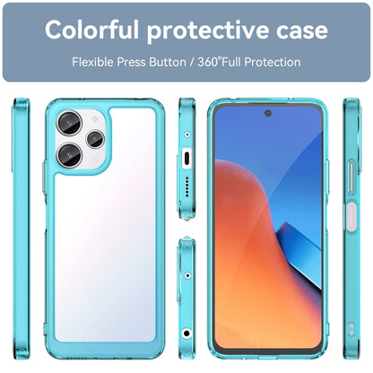 For Xiaomi Redmi 12R Colorful Series Acrylic Hybrid TPU Phone Case(Transparent Blue) - Xiaomi Cases by PMC Jewellery | Online Shopping South Africa | PMC Jewellery | Buy Now Pay Later Mobicred