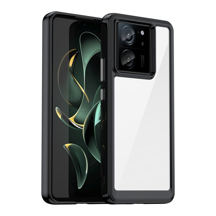 For Xiaomi Redmi K60 Ultra Colorful Series Acrylic Hybrid TPU Phone Case(Black) - Redmi K60 Ultra Cases by PMC Jewellery | Online Shopping South Africa | PMC Jewellery | Buy Now Pay Later Mobicred