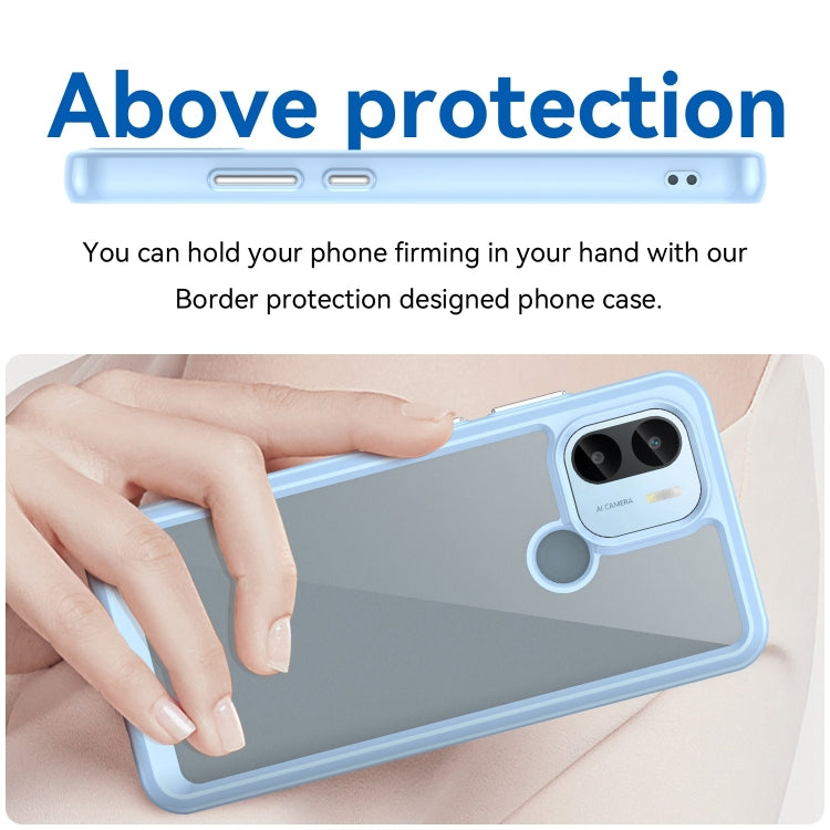 For Xiaomi Poco C50 Colorful Series Acrylic Hybrid TPU Phone Case(Blue) - Xiaomi Cases by PMC Jewellery | Online Shopping South Africa | PMC Jewellery | Buy Now Pay Later Mobicred