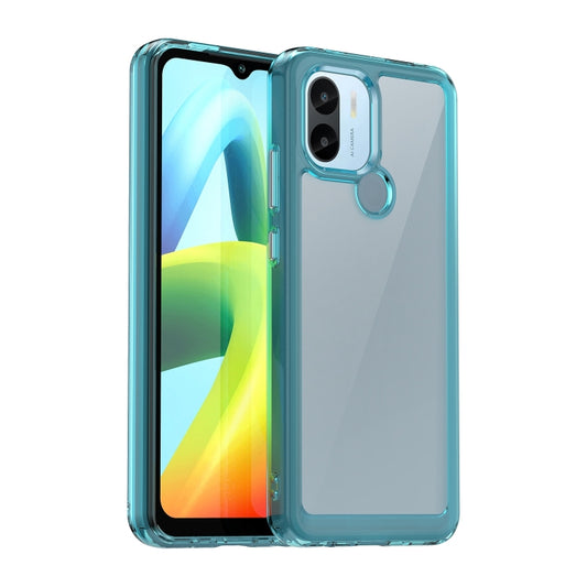 For Xiaomi Redmi A2+ Colorful Series Acrylic Hybrid TPU Phone Case(Transparent Blue) - Xiaomi Cases by PMC Jewellery | Online Shopping South Africa | PMC Jewellery | Buy Now Pay Later Mobicred