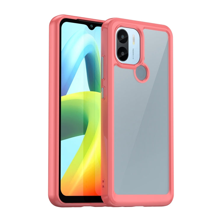 For Xiaomi Redmi A2+ Colorful Series Acrylic Hybrid TPU Phone Case(Red) - Xiaomi Cases by PMC Jewellery | Online Shopping South Africa | PMC Jewellery | Buy Now Pay Later Mobicred