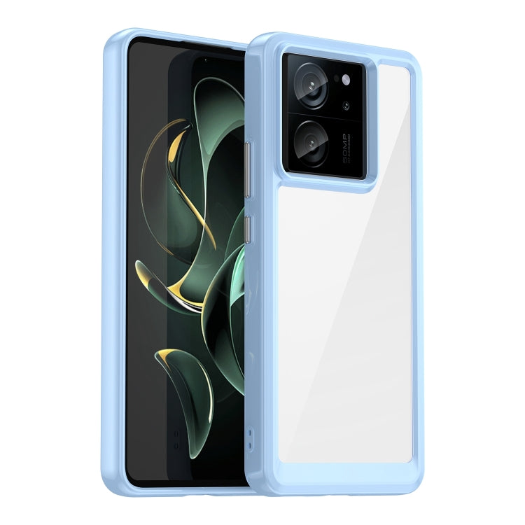 For Xiaomi 13T Colorful Series Acrylic Hybrid TPU Phone Case(Blue) - Xiaomi Cases by PMC Jewellery | Online Shopping South Africa | PMC Jewellery | Buy Now Pay Later Mobicred