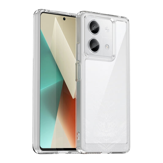 For Xiaomi Redmi Note 13 5G Colorful Series Acrylic Hybrid TPU Phone Case(Transparent) - Note 13 Cases by PMC Jewellery | Online Shopping South Africa | PMC Jewellery