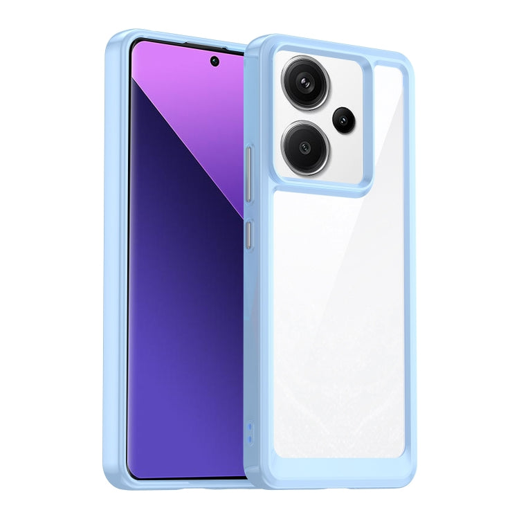 For Xiaomi Redmi Note 13 Pro+ Colorful Series Acrylic Hybrid TPU Phone Case(Blue) - Note 13 Pro+ Cases by PMC Jewellery | Online Shopping South Africa | PMC Jewellery | Buy Now Pay Later Mobicred