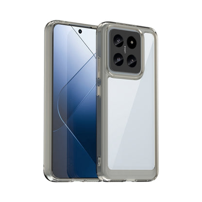 For Xiaomi 14 Pro Colorful Series Acrylic Hybrid TPU Phone Case(Transparent Grey) - 14 Pro Cases by PMC Jewellery | Online Shopping South Africa | PMC Jewellery | Buy Now Pay Later Mobicred