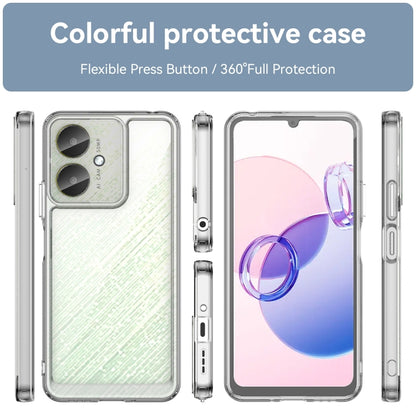 For Xiaomi Poco C65 Colorful Series Acrylic Hybrid TPU Phone Case(Transparent) - Xiaomi Cases by PMC Jewellery | Online Shopping South Africa | PMC Jewellery | Buy Now Pay Later Mobicred