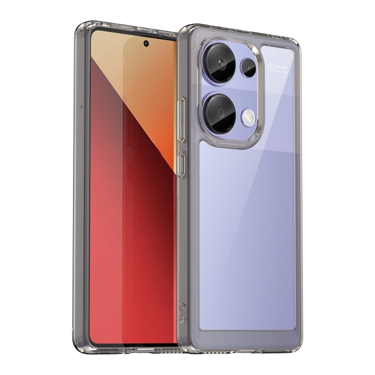 For Redmi Note 13 Pro 4G Global Colorful Series Acrylic Hybrid TPU Phone Case(Transparent Grey) - Note 13 Pro Cases by PMC Jewellery | Online Shopping South Africa | PMC Jewellery | Buy Now Pay Later Mobicred