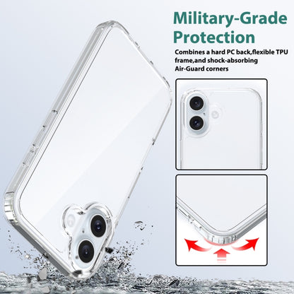 For iPhone 16 Scratchproof Acrylic TPU Phone Case(Transparent) - iPhone 16 Cases by PMC Jewellery | Online Shopping South Africa | PMC Jewellery | Buy Now Pay Later Mobicred