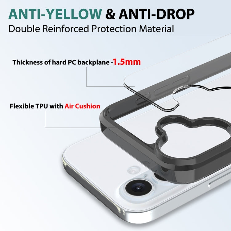For iPhone 16 Scratchproof Acrylic TPU Phone Case(Black) - iPhone 16 Cases by PMC TechLife | Online Shopping South Africa | PMC TechLife | Buy Now Pay Later Mobicred