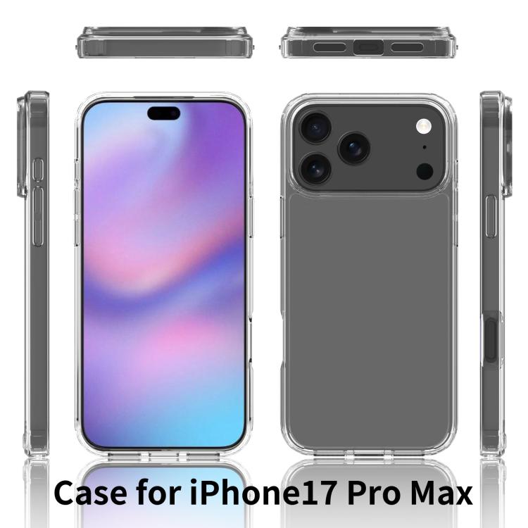 For iPhone 17 Pro Max Scratchproof Acrylic TPU Phone Case(Black) - free shipping - PMc TechLife - Order now!