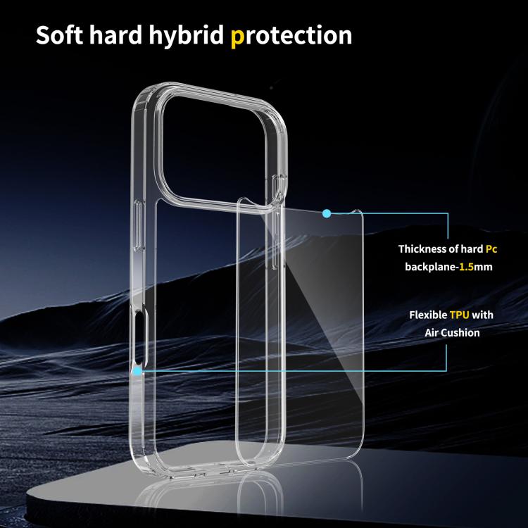 For iPhone 17 Pro Scratchproof Acrylic TPU Phone Case(Black) - free shipping - PMc TechLife - Order now!