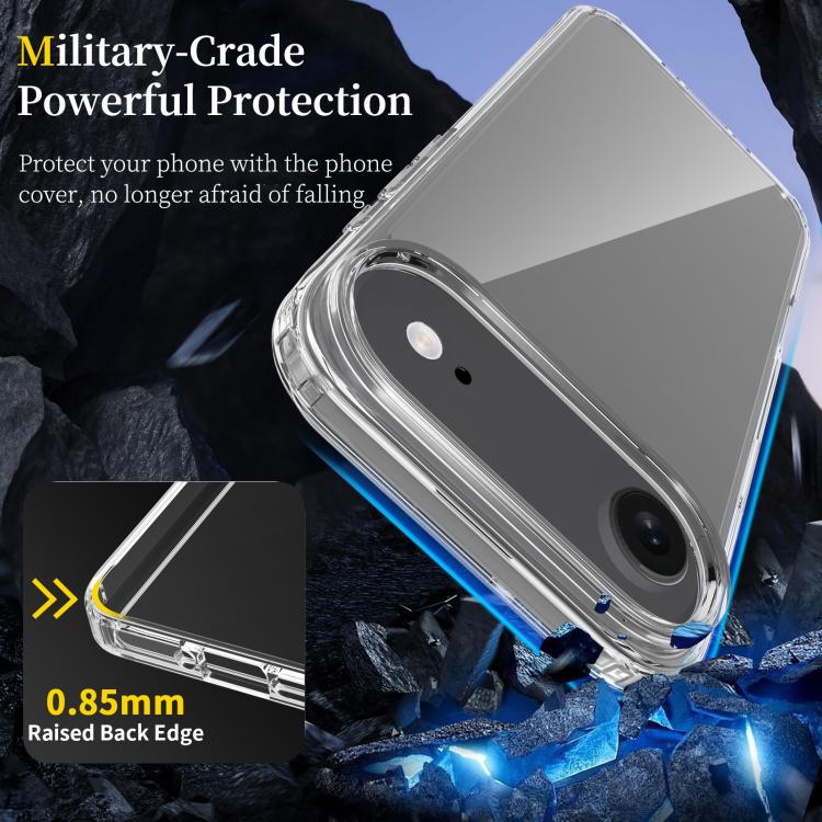 For iPhone 17 Air Scratchproof Acrylic TPU Phone Case(Black) - free shipping - PMc TechLife - Order now!