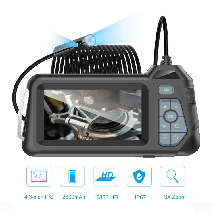 M60 4.3 inch Dual Camera with Screen Endoscope, Length:10m(8mm) -  by PMC TechLife | Online Shopping South Africa | PMC TechLife | Buy Now Pay Later Mobicred
