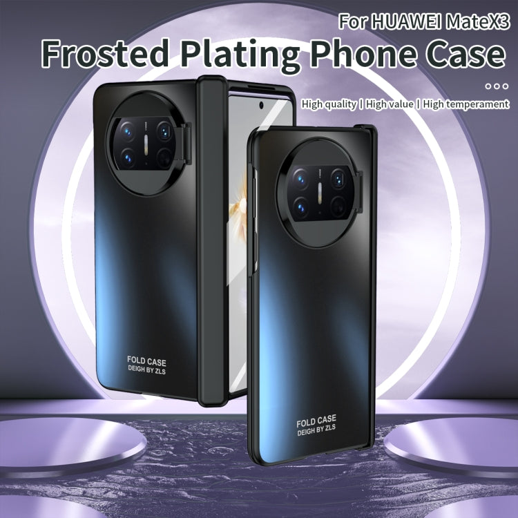 For Huawei Mate X3 Sub-plating Frame PC Phone Case(Purple) - Huawei Cases by PMC TechLife | Online Shopping South Africa | PMC TechLife | Buy Now Pay Later Mobicred