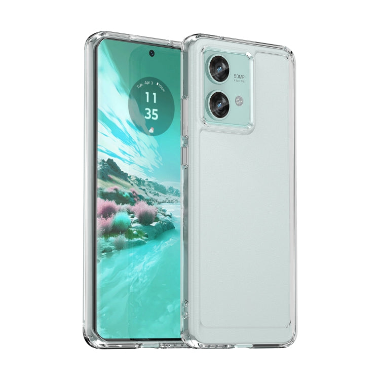 For Motorola Edge 40 Neo Candy Series TPU Phone Case(Transparent) - Motorola Cases by PMC Jewellery | Online Shopping South Africa | PMC Jewellery | Buy Now Pay Later Mobicred