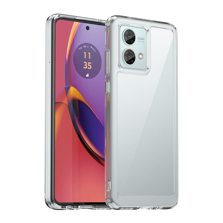 For Motorola Moto G84 Colorful Series Acrylic Hybrid TPU Phone Case(Transparent) - Motorola Cases by PMC Jewellery | Online Shopping South Africa | PMC Jewellery | Buy Now Pay Later Mobicred