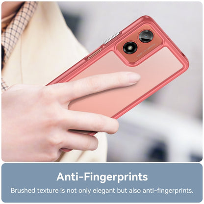 For Motorola Moto G24 Colorful Series Acrylic Hybrid TPU Phone Case(Red) - Motorola Cases by PMC Jewellery | Online Shopping South Africa | PMC Jewellery | Buy Now Pay Later Mobicred