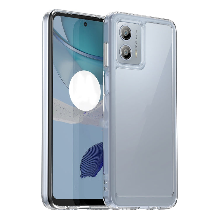 For Motorola Moto G53 5G Colorful Series Acrylic Hybrid TPU Phone Case(Transparent) - Motorola Cases by PMC Jewellery | Online Shopping South Africa | PMC Jewellery | Buy Now Pay Later Mobicred