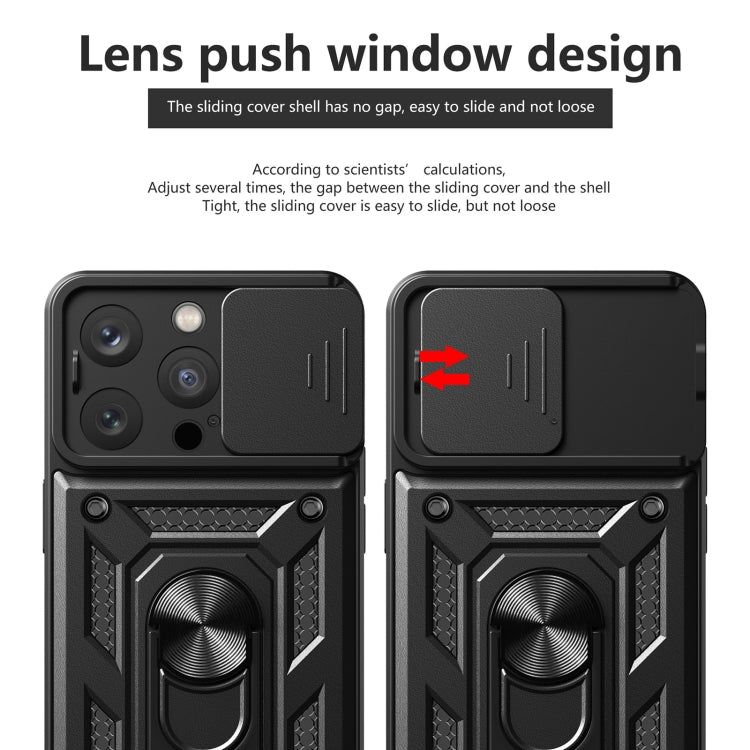 For iPhone 16 Pro Sliding Camera Cover Design TPU+PC Phone Case(Silver) - iPhone 16 Pro Cases by PMC TechLife | Online Shopping South Africa | PMC TechLife | Buy Now Pay Later Mobicred